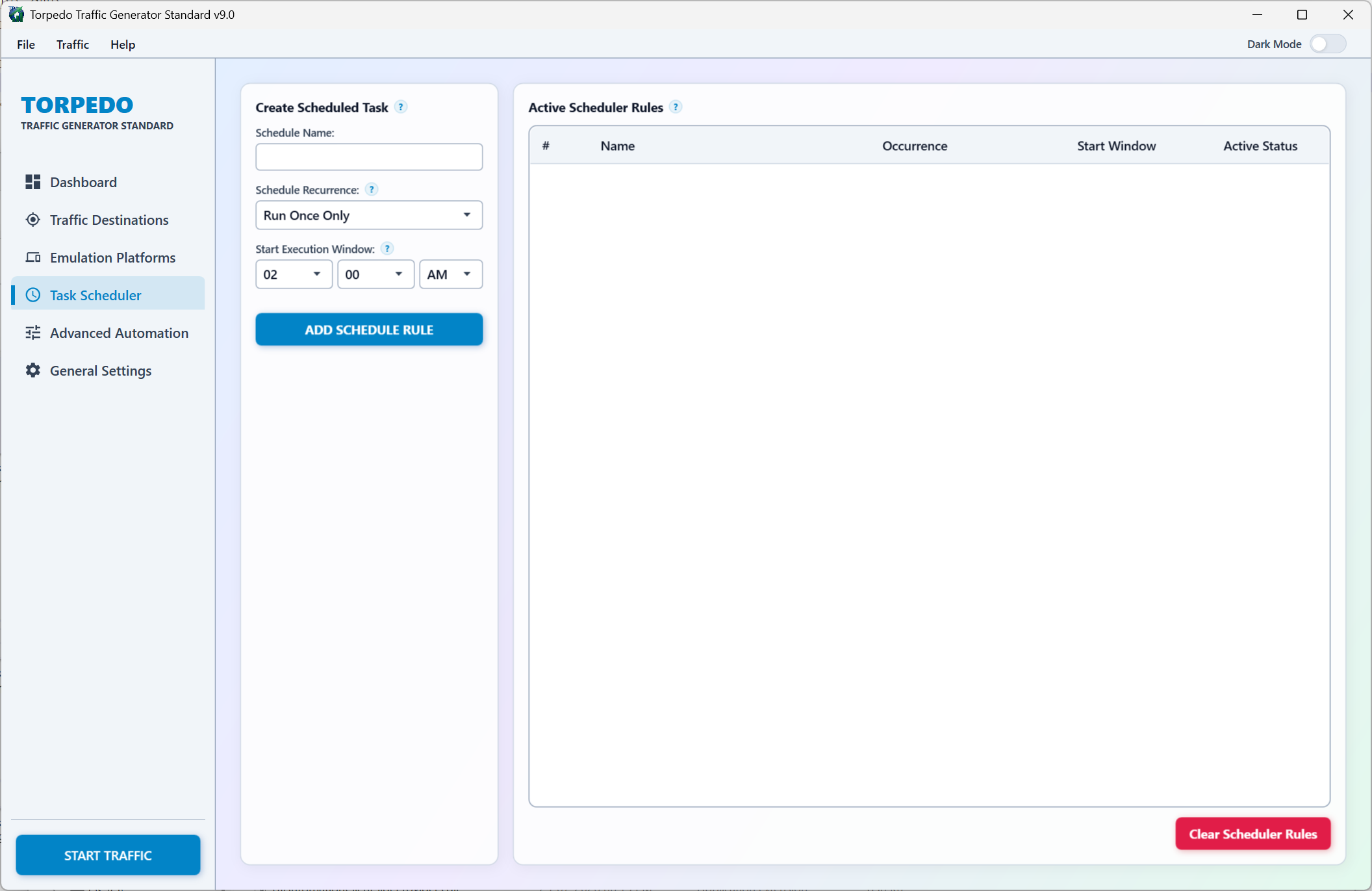 Torpedo Traffic Standard - Task & Campaign Scheduler